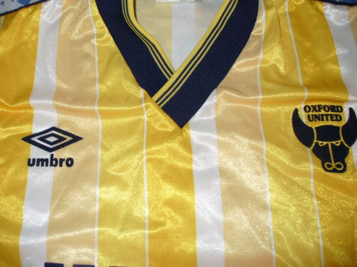 maillot de oxford united fc domicile 1987-1988 rétro