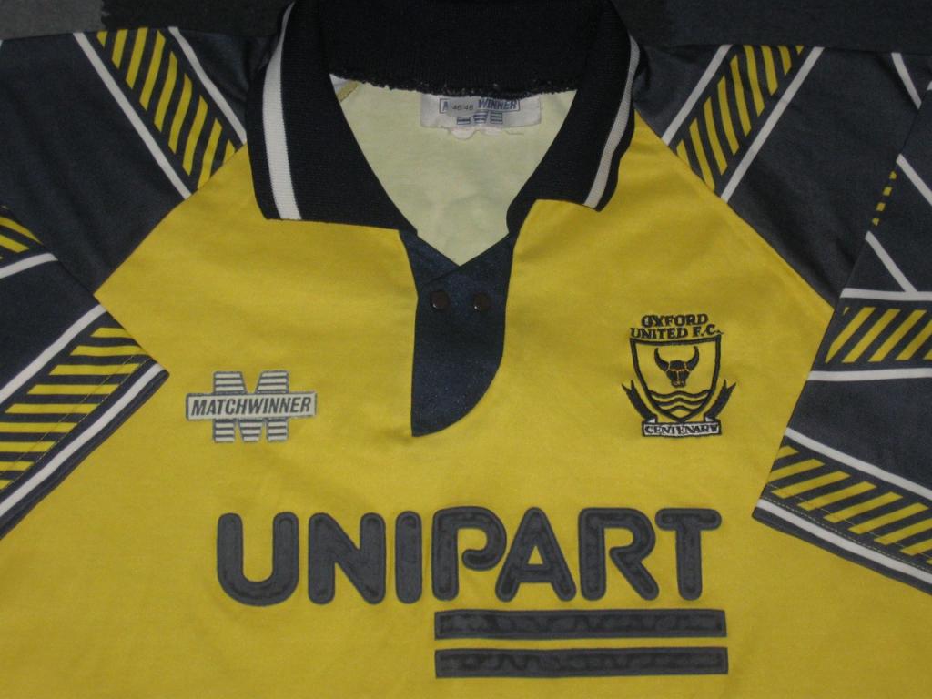 maillot de oxford united fc domicile 1994-1996 rétro