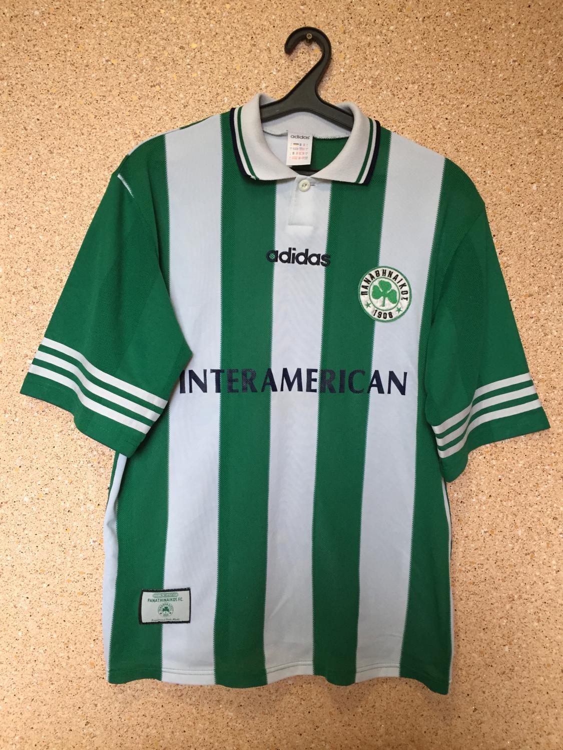 maillot de panathinaikos domicile 1997-1998 rétro