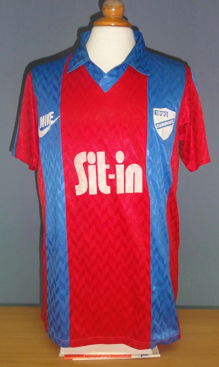 maillot de paniónios gss domicile 1990-1991 rétro