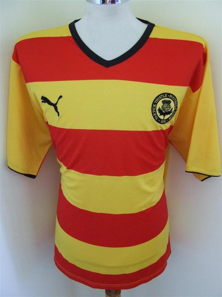 maillot de partick thistle fc domicile 2008-2010 rétro