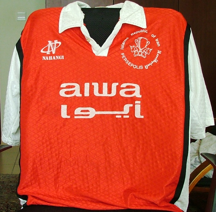 maillot de pirouzi téhéran domicile 1998-1999 pas cher