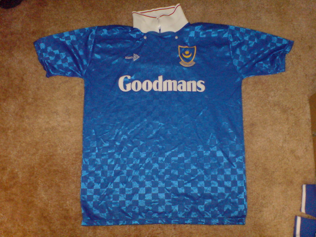 maillot de portsmouth domicile 1989-1991 rétro