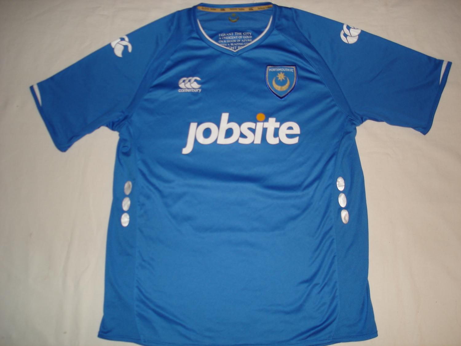 maillot de portsmouth domicile 2009-2010 rétro