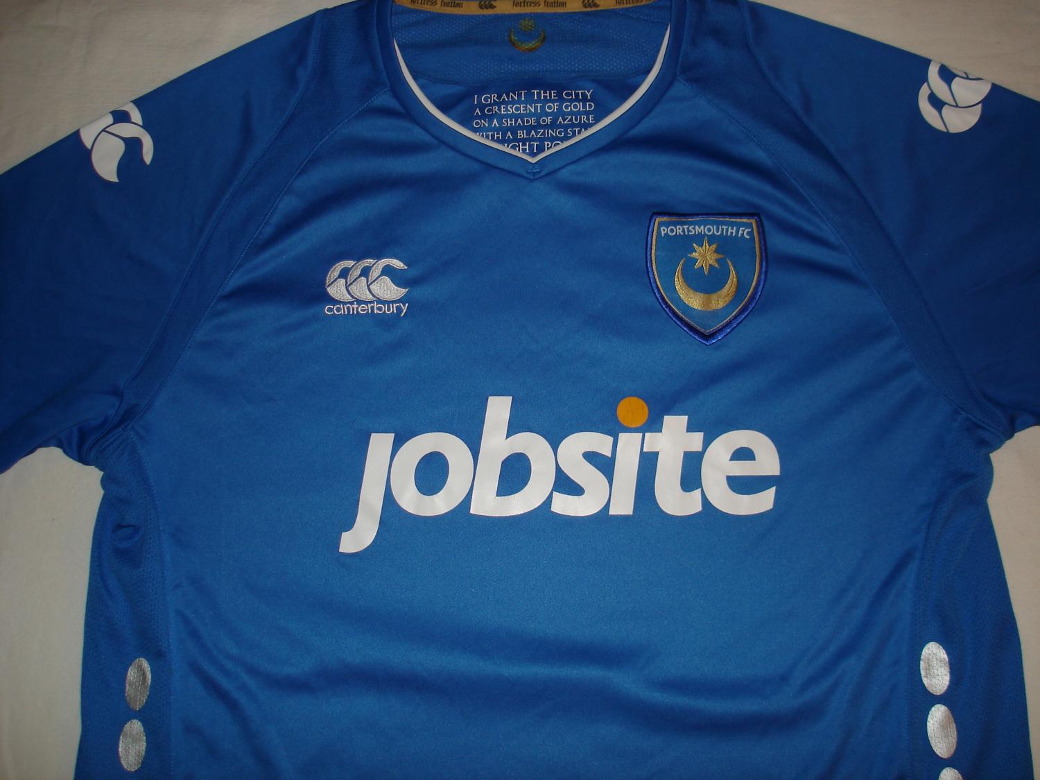 maillot de portsmouth domicile 2009-2010 rétro