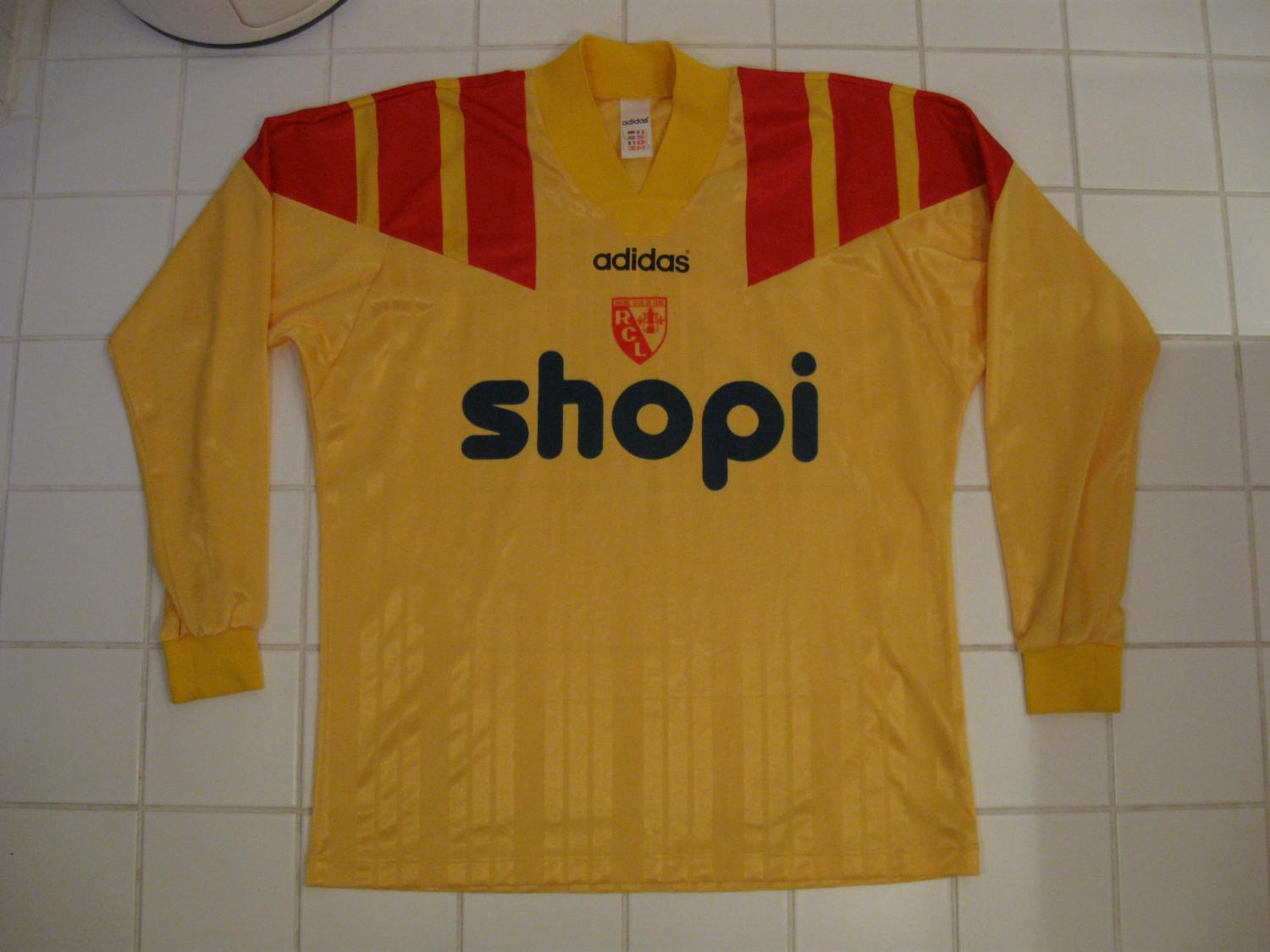maillot de rc lens domicile 1993-1994 rétro