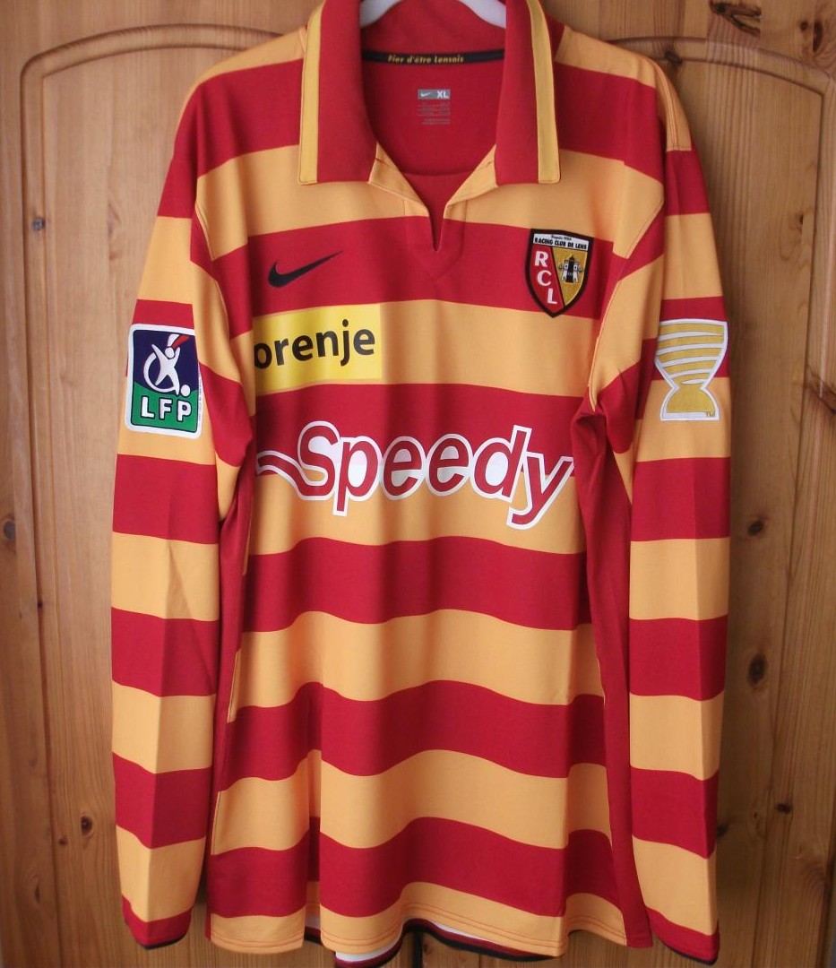 maillot de rc lens domicile 2007-2008 pas cher