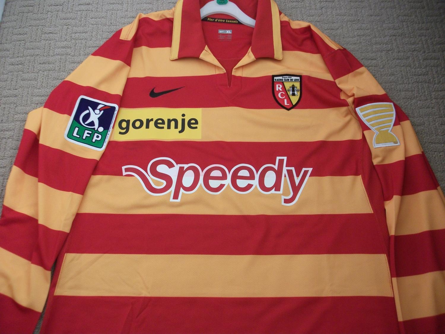 maillot de rc lens domicile 2007-2008 pas cher