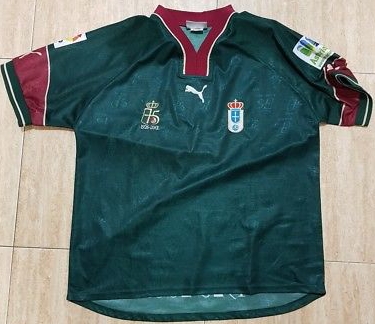 maillot de real oviedo exterieur 2001-2002 rétro