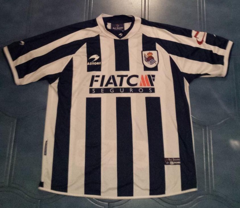 maillot de real sociedad domicile 2003-2004 rétro