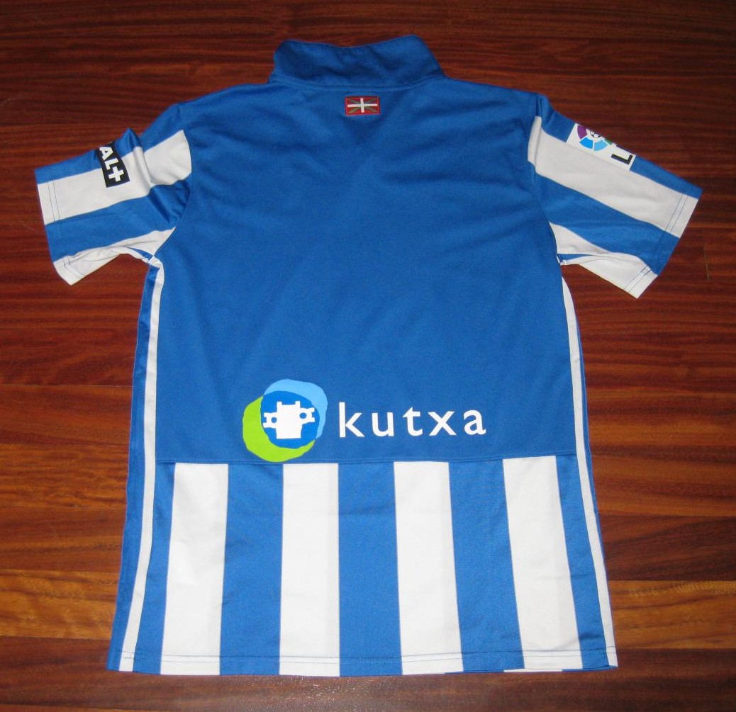 maillot de real sociedad domicile 2012-2013 rétro