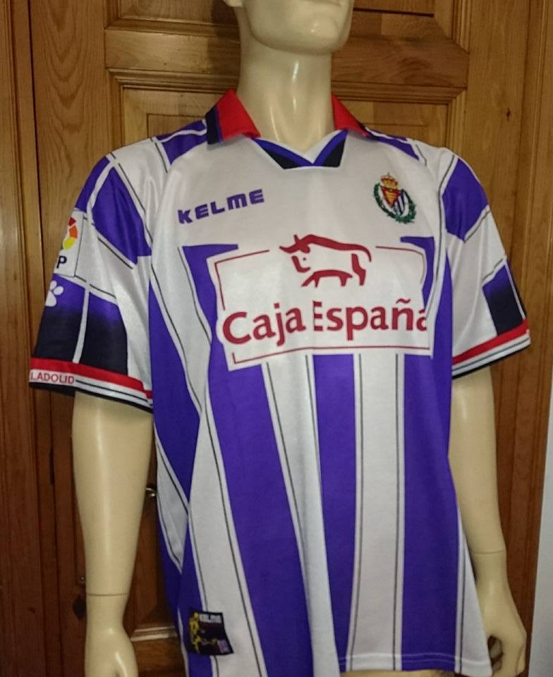 maillot de real valladolid domicile 1998-1999 rétro