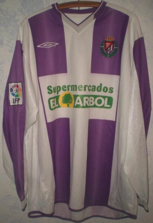 maillot de real valladolid domicile 2004-2005 rétro