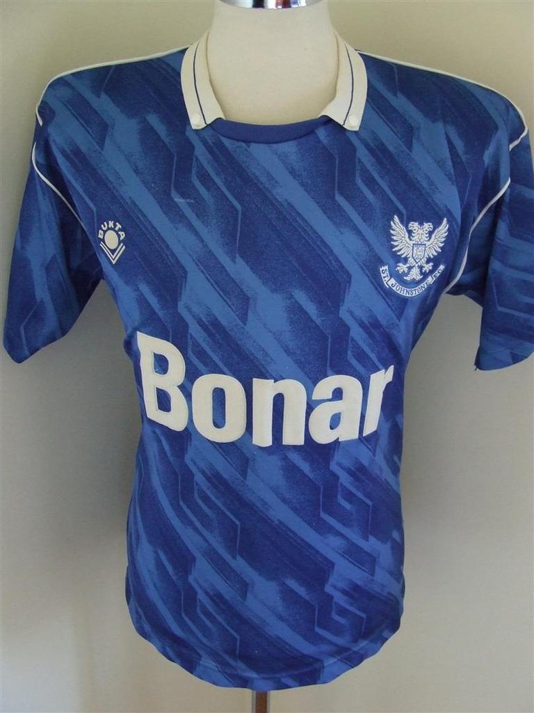 maillot de saint johnstone domicile 1990-1991 rétro