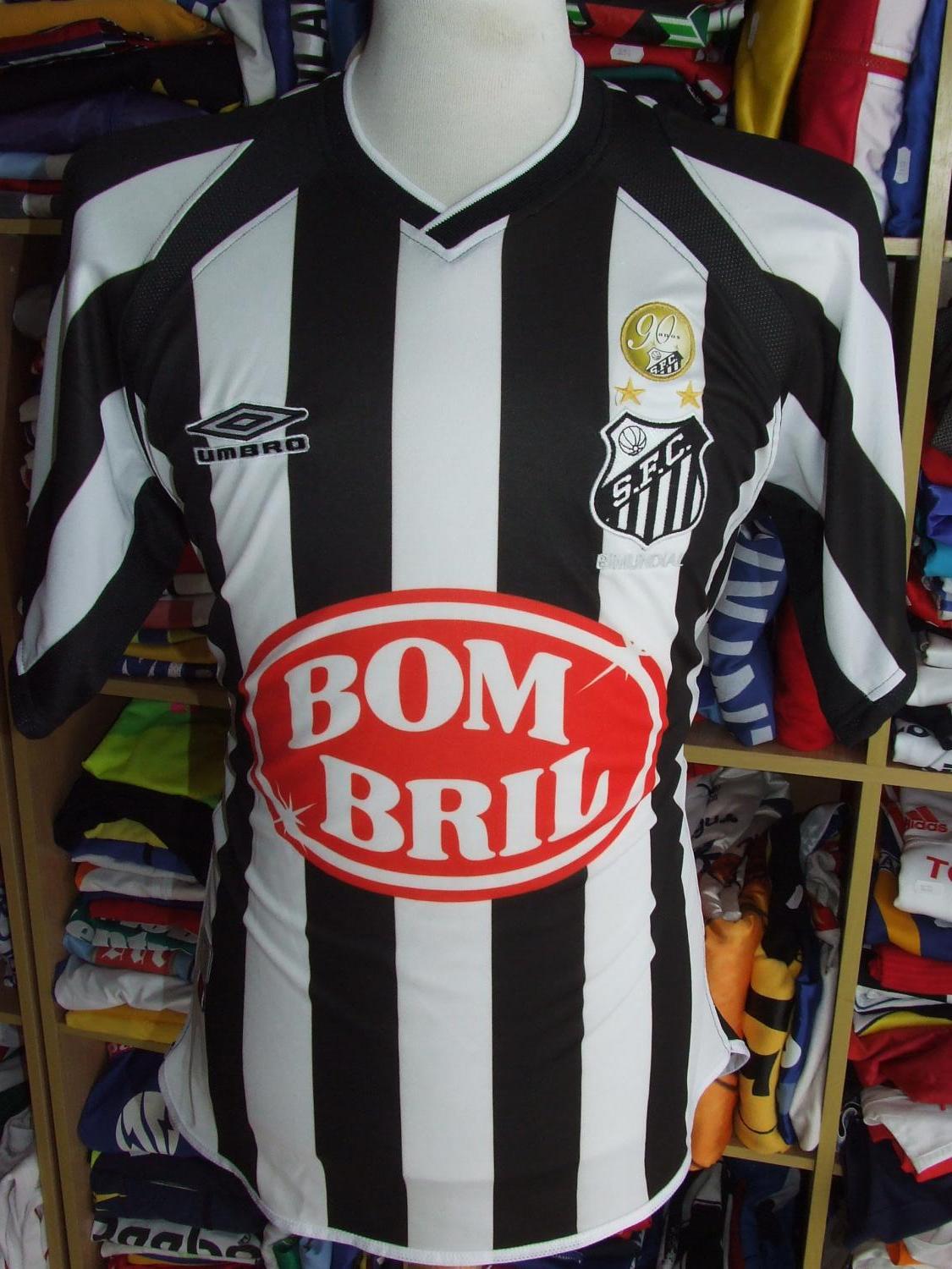 maillot de santos fc particulier 2002 rétro
