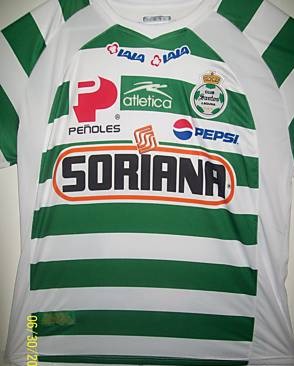 maillot de santos laguna domicile 2009-2010 rétro