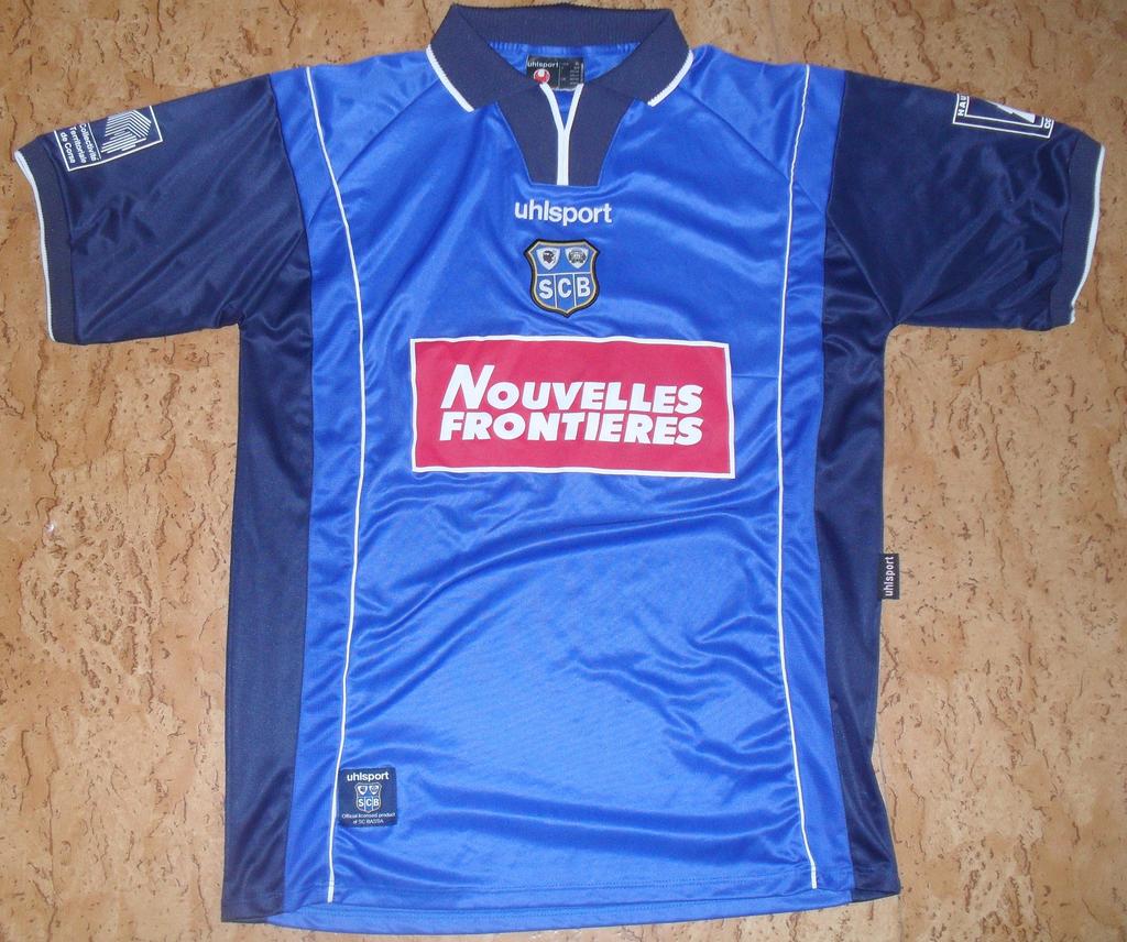 maillot de sc bastia domicile 2000-2001 rétro