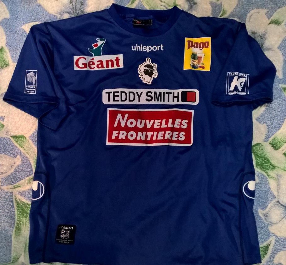 maillot de sc bastia domicile 2003-2004 rétro