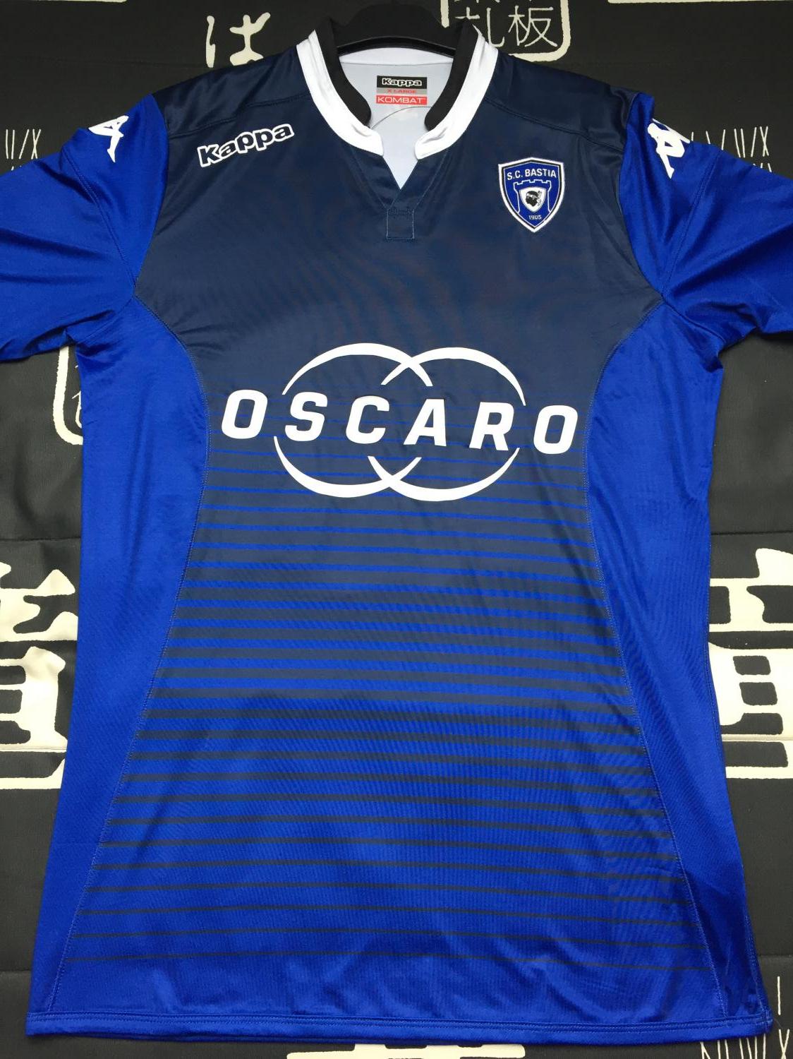 maillot de sc bastia domicile 2015-2016 rétro