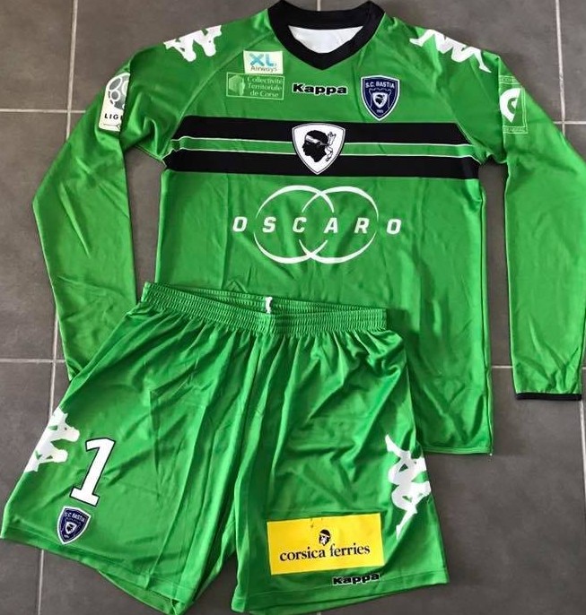 maillot de sc bastia gardien 2011-2012 rétro