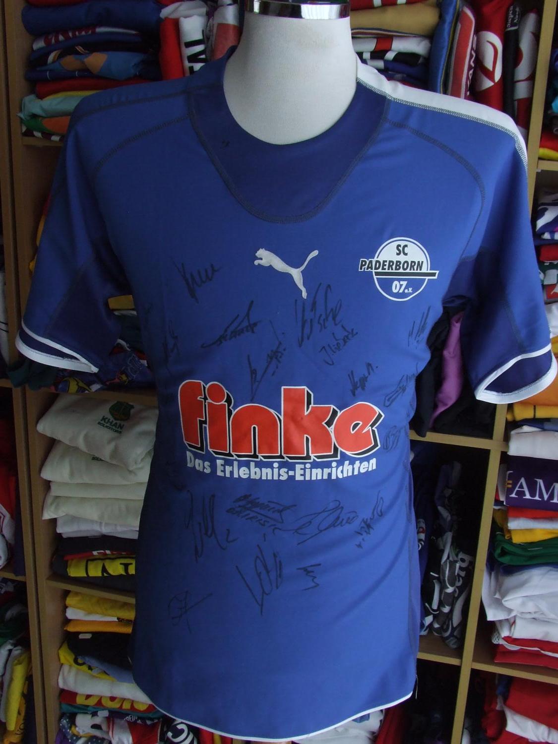 maillot de sc paderborn 07 domicile 2005-2006 rétro