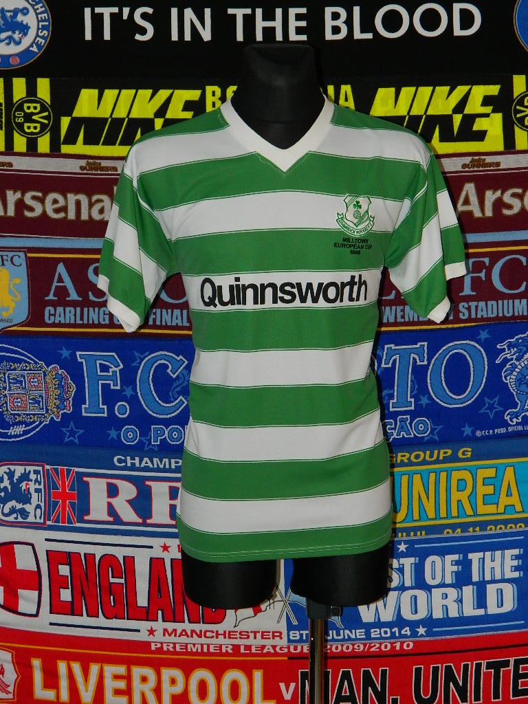 maillot de shamrock rovers réplique 1986 pas cher