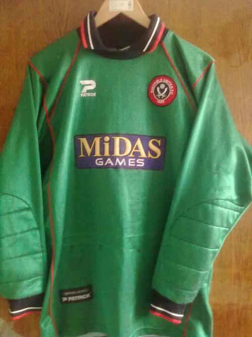 maillot de sheffield united gardien 2000-2002 rétro