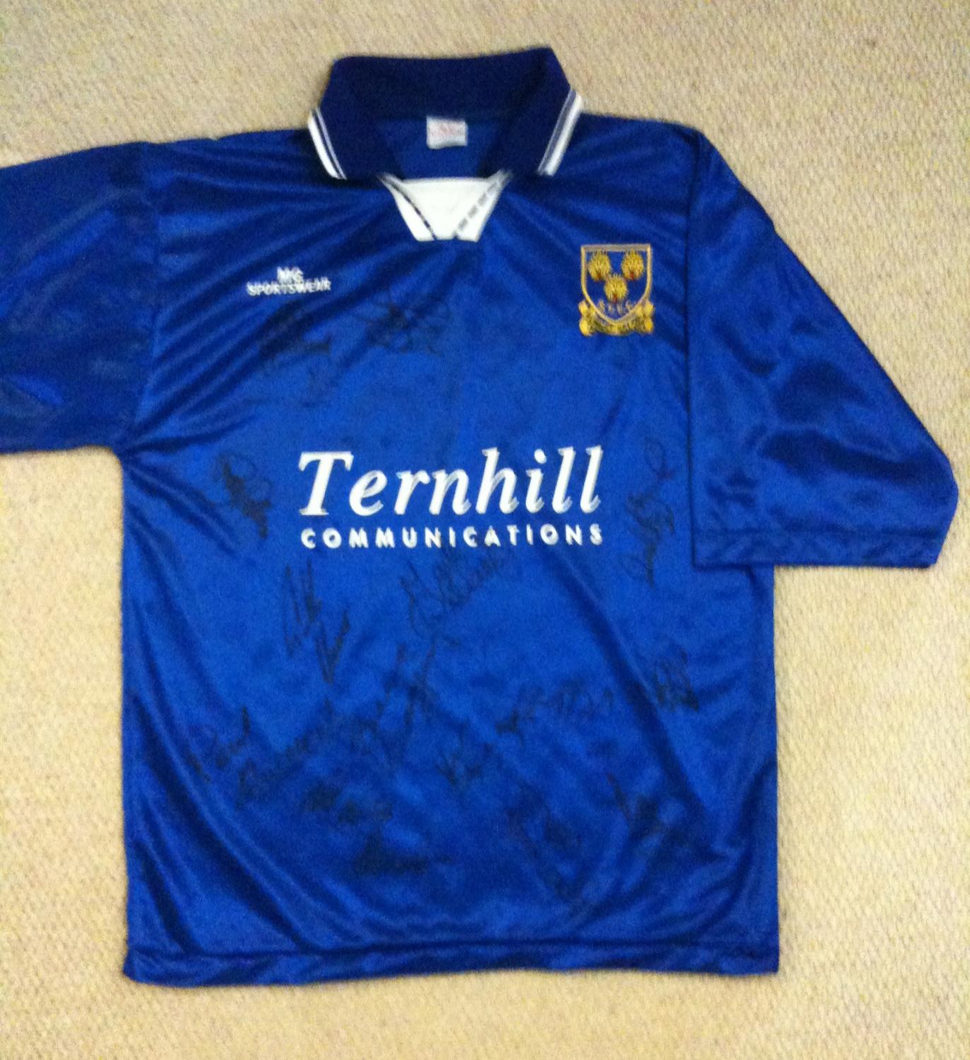 maillot de shrewsbury town domicile 1997-1999 rétro