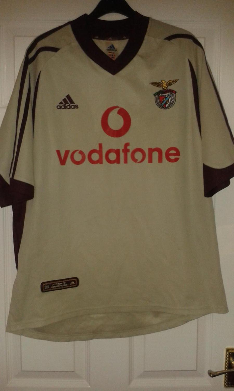 maillot de sl benfica exterieur 2001-2002 pas cher