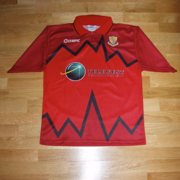 maillot de southend united exterieur 1996-1998 rétro