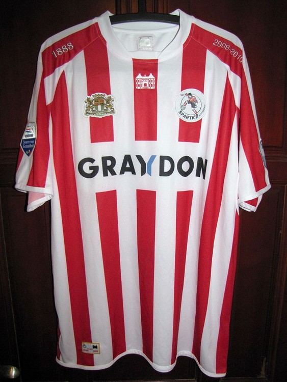 maillot de sparta rotterdam domicile 2009-2010 rétro