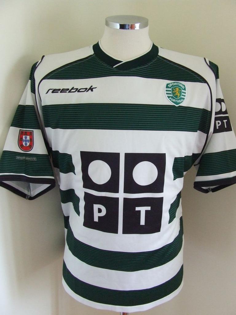 maillot de sporting cp domicile 2002-2003 pas cher