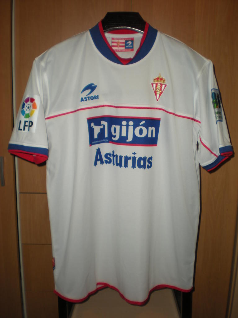 maillot de sporting de gijón exterieur 2002-2005 pas cher