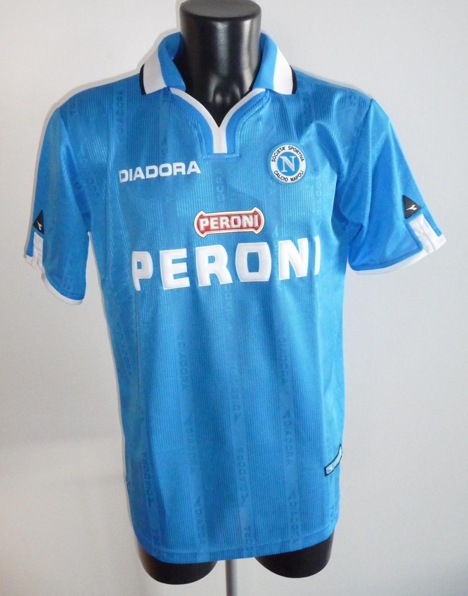 maillot de ssc naples domicile 1999-2000 rétro