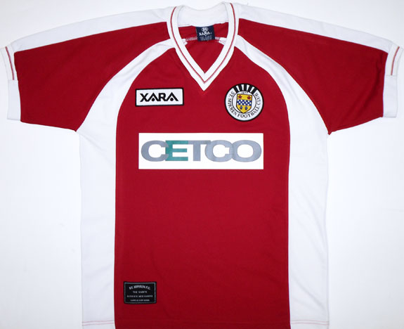 maillot de st. mirren fc exterieur 1999-2000 rétro