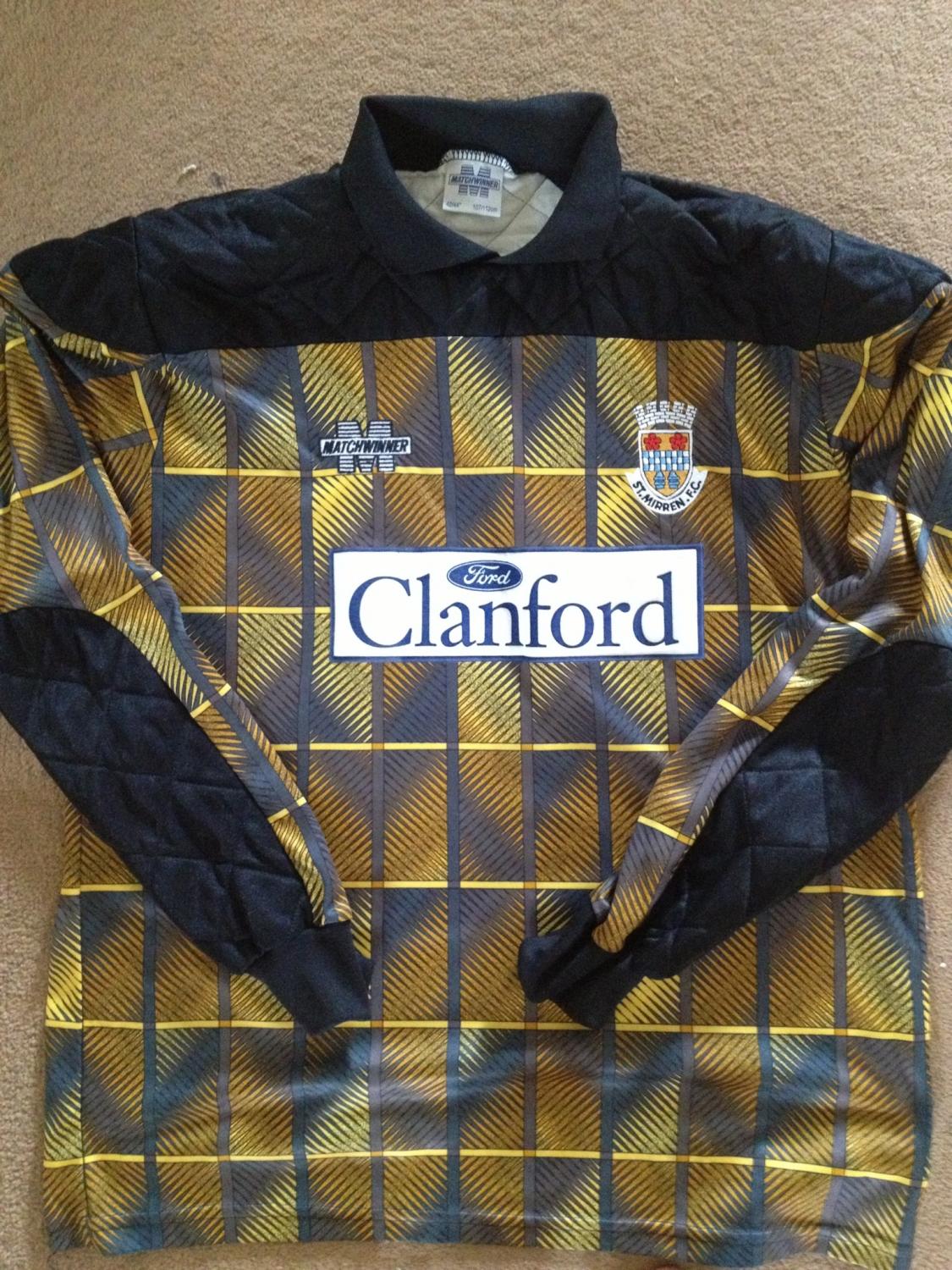 maillot de st. mirren fc gardien 1993-1994 pas cher