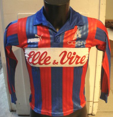 maillot de stade malherbe caen domicile 1991-1992 rétro