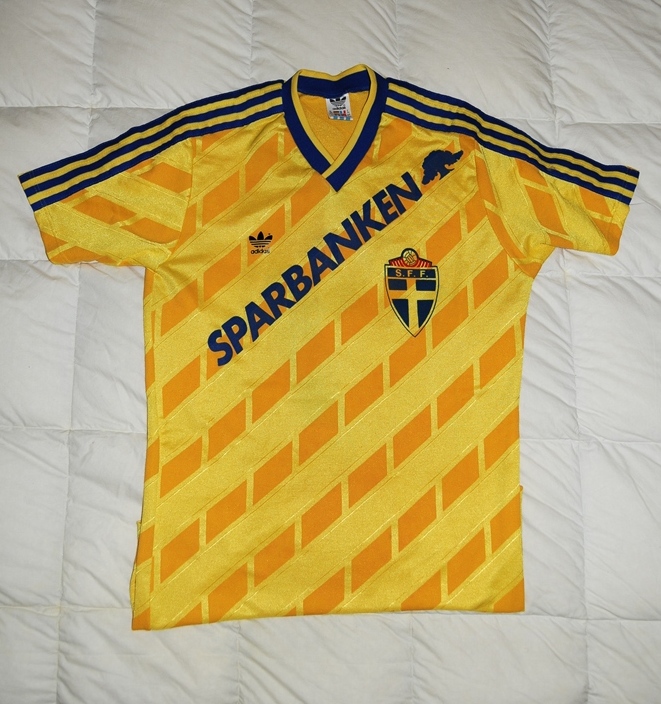 maillot de suède domicile 1989-1990 pas cher