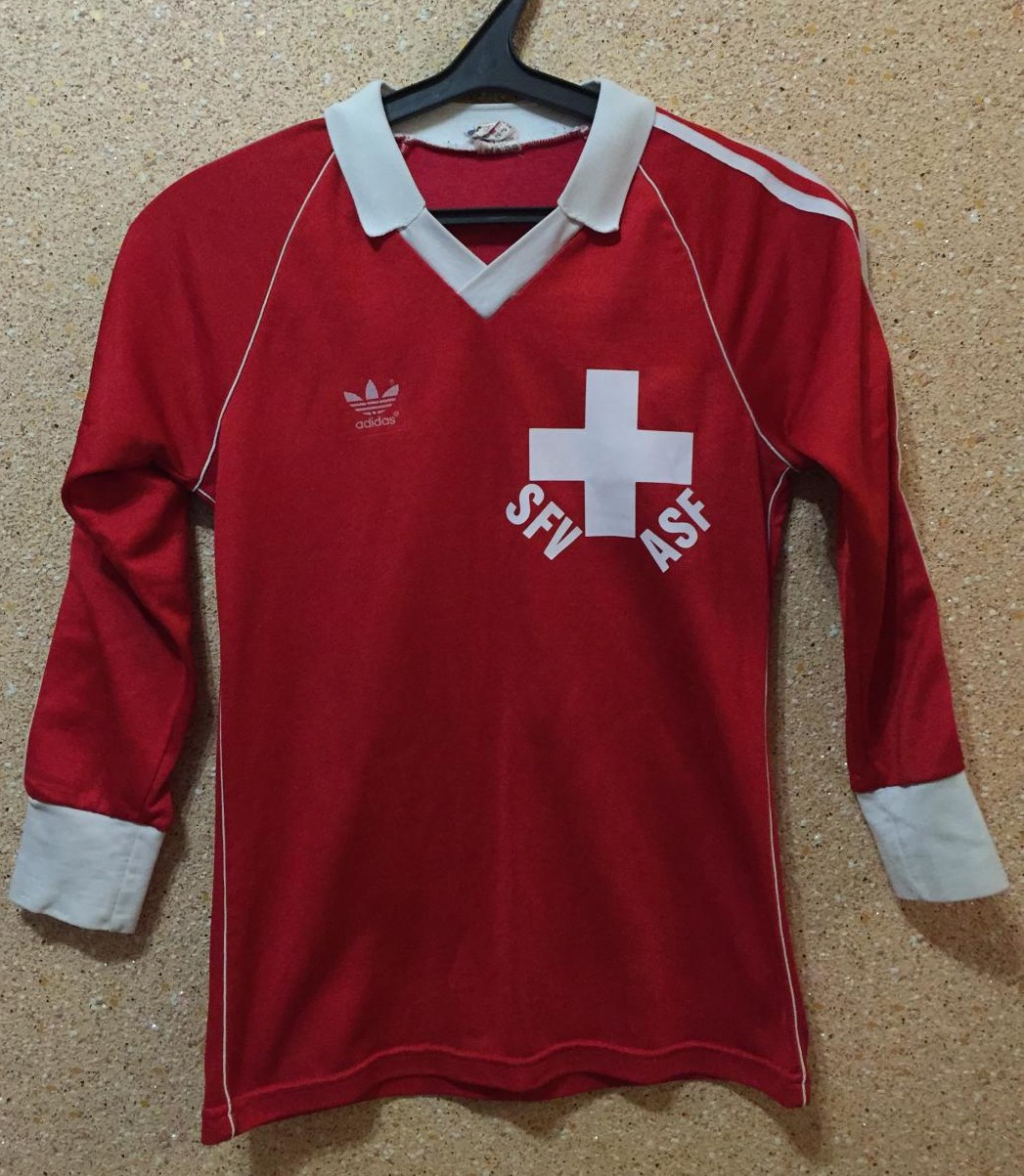maillot de suisse domicile 1980-1982 rétro