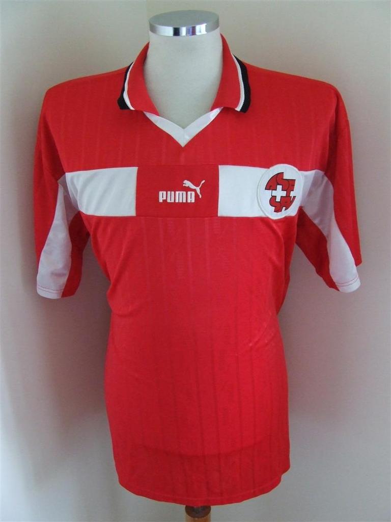 maillot de suisse domicile 1998-2000 rétro