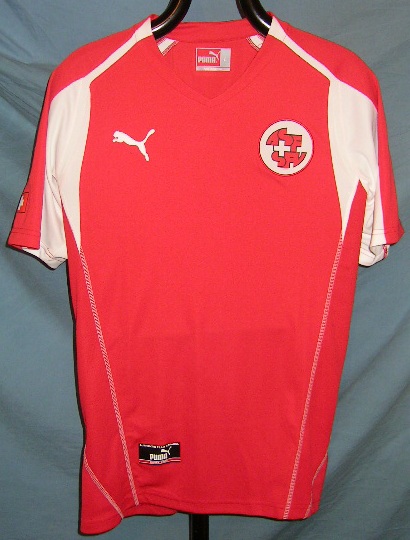 maillot de suisse domicile 2003-2004 rétro