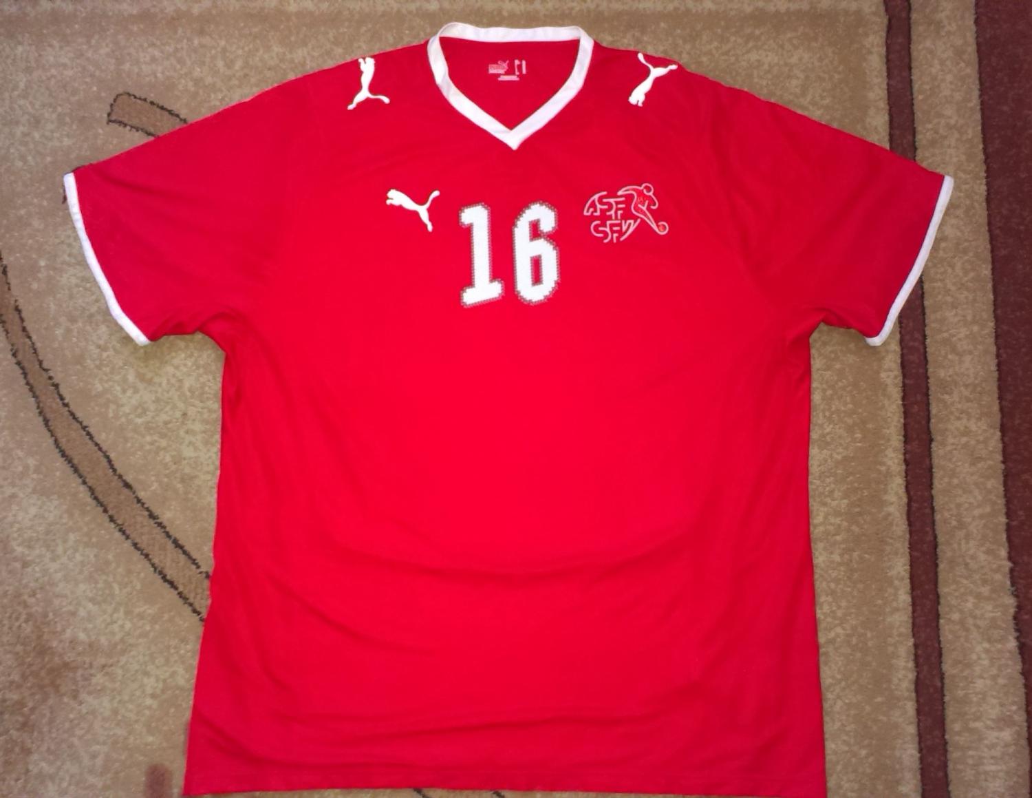 maillot de suisse domicile 2008-2010 rétro