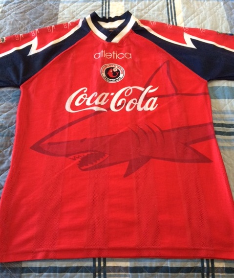 maillot de tiburones rojos de veracruz domicile 1997-1998 pas cher