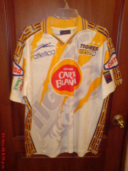 maillot de tigres uanl exterieur 1997-1998 rétro