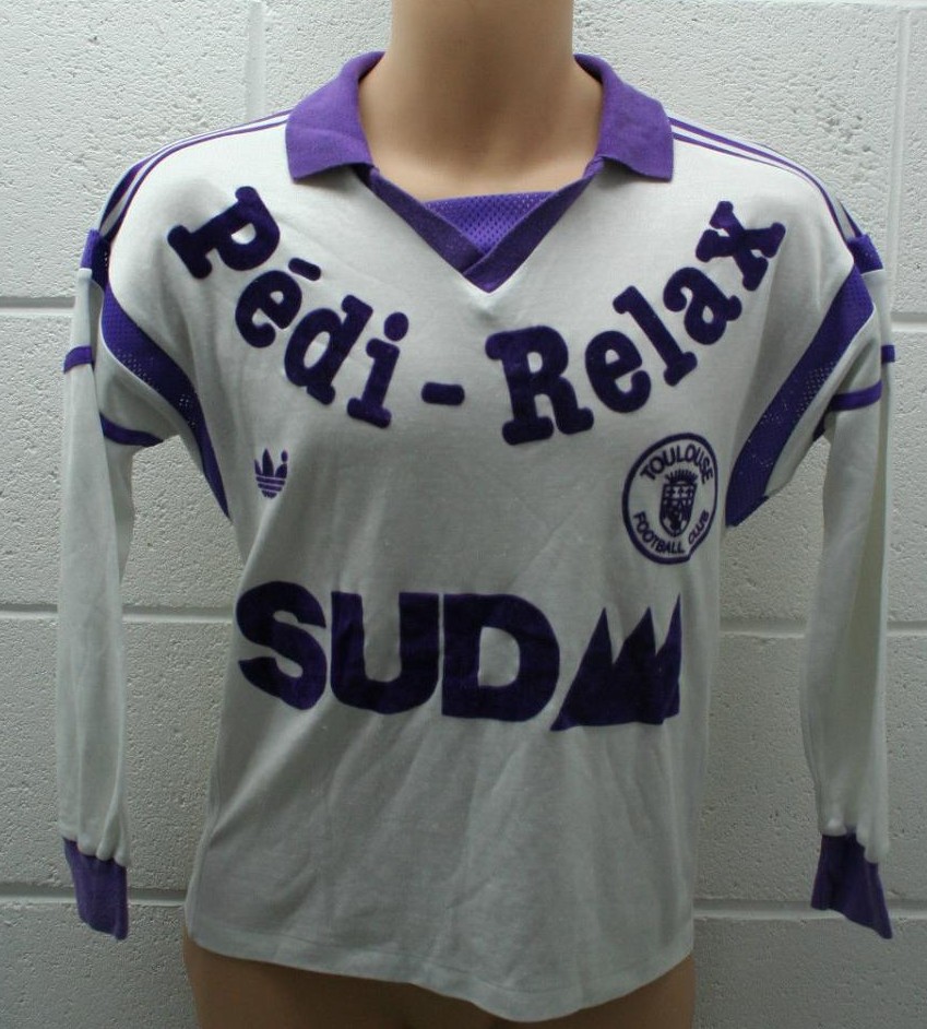 maillot de toulouse fc domicile 1986-1987 rétro