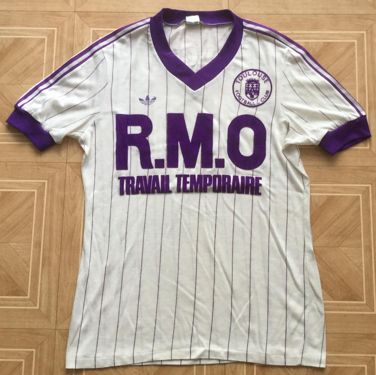 maillot de toulouse fc exterieur 1982-1983 rétro