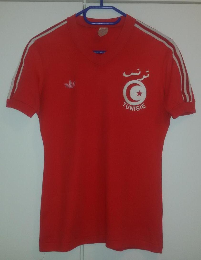 maillot de tunisie exterieur 1976-1978 rétro
