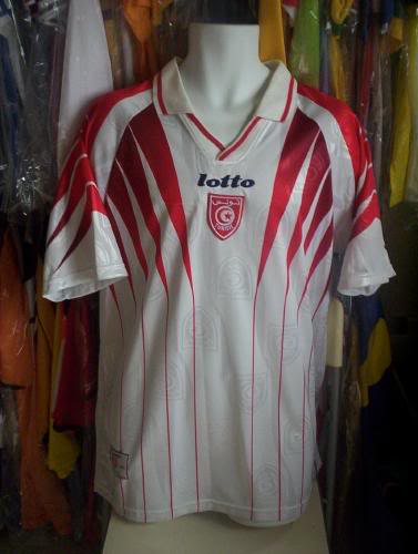 maillot de tunisie exterieur 1998 rétro