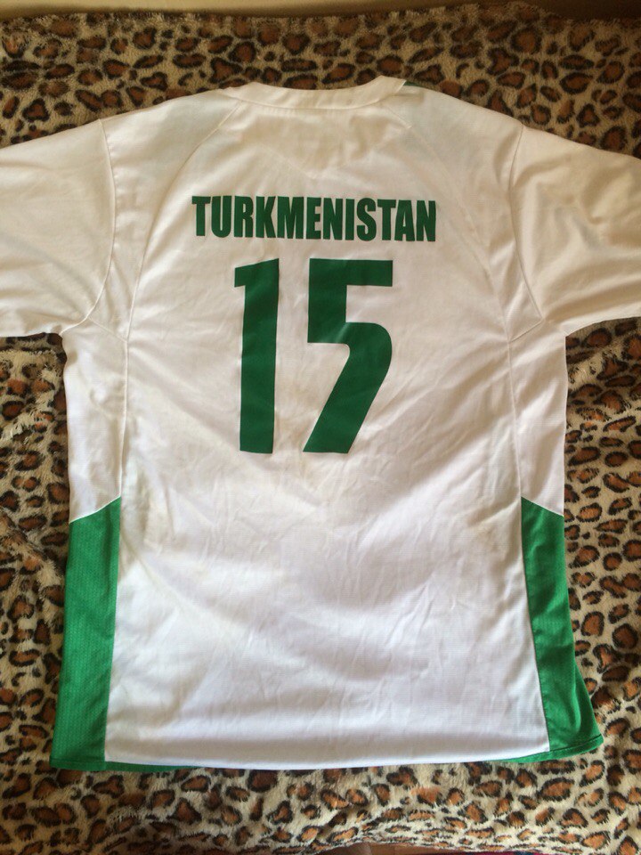 maillot de turkménistan exterieur 2012-2013 rétro