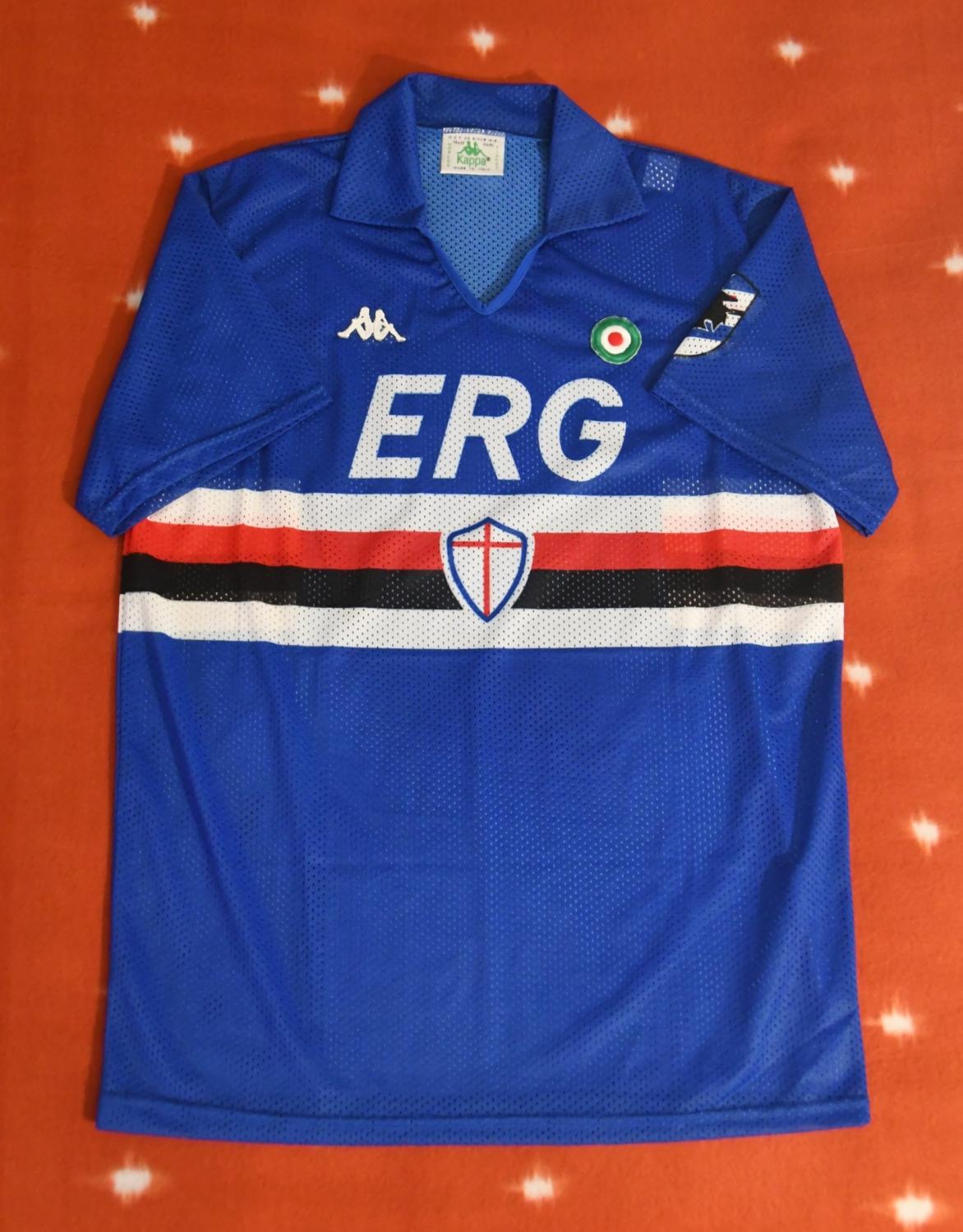 maillot de uc sampdoria domicile 1989-1990 rétro